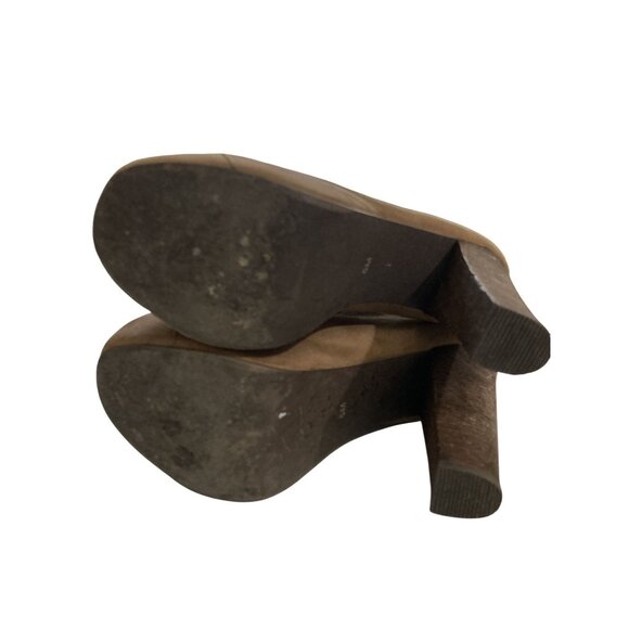 Jeffrey Campbell Womens Size 5M Brown Suede Lace-Up Platform Ankle Boots Heels - Picture 6 of 7